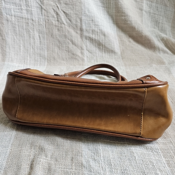 y2k Western Yallternative Mobwife Coastal GrandmotherBrown Patchwork Leather Bag - Picture 2 of 14